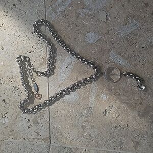 Sabika Clear Resin Pendant And Silver Chain